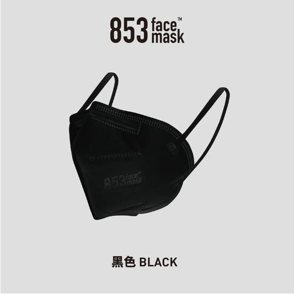 KN95 3D 立體型口罩獨立包裝(黑色)30片